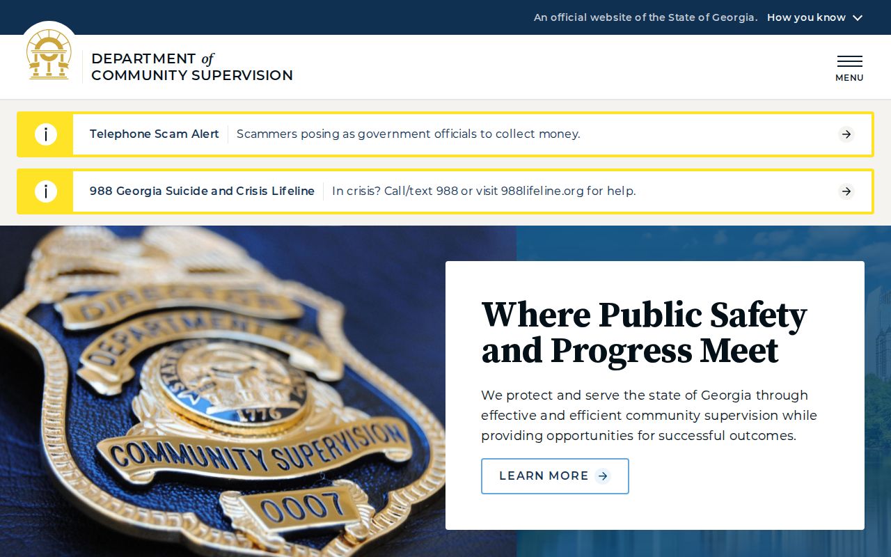 Catoosa County criminal history community supervision agency