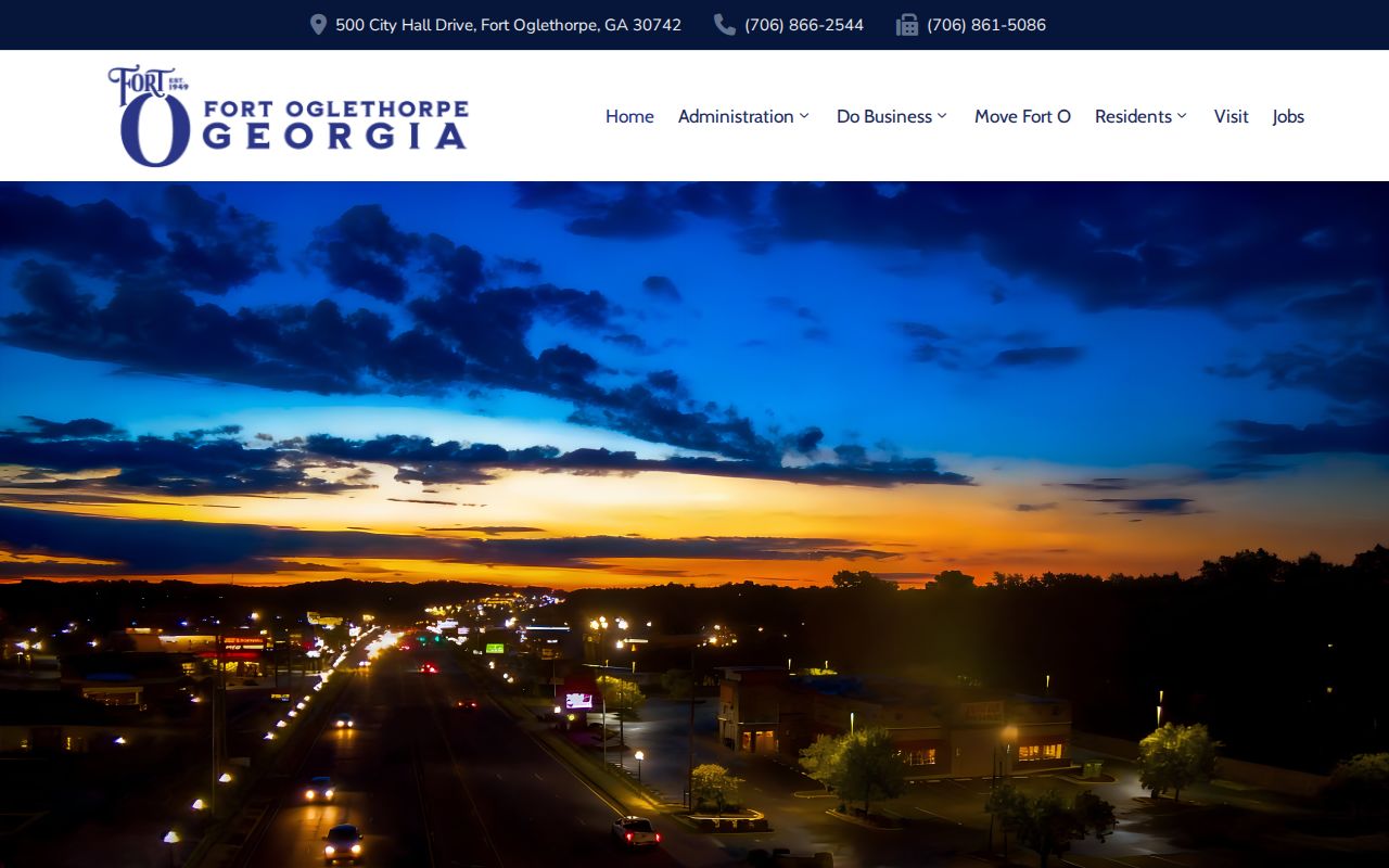 Fort Oglethorpe criminal records city government page